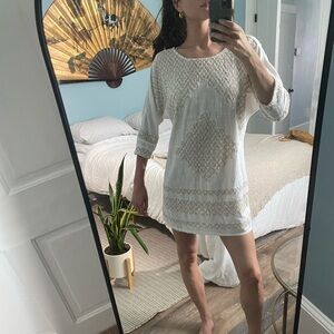 Knit / linen free people beach cover up